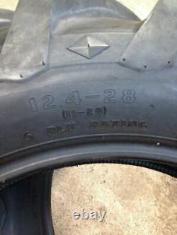 1 New 12.4-28 Goodyear Traction Sure Grip Original Tire fits Ford Tractor