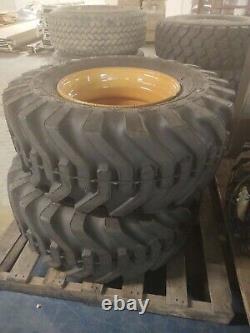 2 New Goodyear Sure Grip 15 19.5 8 Ply Tractor Tires with rims