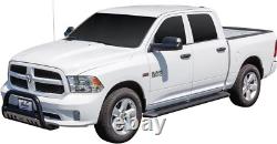 27-6155 Sure-Grip Running Boards Aluminum Black Pair 85 In