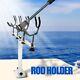 2pcs Fishing Pole Holder Aluminum Rod Pod Sure Grip Boat Steel Pvc Coated Wire