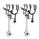 2piece Fishing Pole Holder Aluminum Rod Pod Sure Grip Boat Steel Pvc Coated Wire