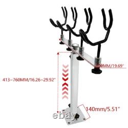 2Piece Fishing Pole Holder Aluminum Rod Pod Sure Grip Boat Steel PVC Coated Wire