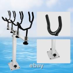 2Piece Fishing Pole Holder Aluminum Rod Pod Sure Grip Boat Steel PVC Coated Wire