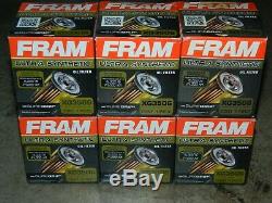 (6) Fram Xg3506 Ultra Synthetic Oil Filter With Sure Grip Up To 15,000 Miles