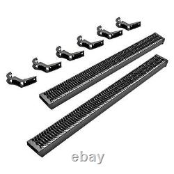 7 Growler Fleet Sure Grip Cab Length Black Running Board Fits 2019-2021 Ram 3500