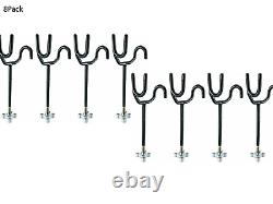 8Pack 8Inch Angle Rod Holder Sure Grip Steel 5 Degree Fishing Pole Holders Boat