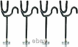 8Pack 8Inch Angle Rod Holder Sure Grip Steel 5 Degree Fishing Pole Holders Boat