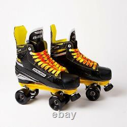 Bauer Supreme S35 Quad Roller Skates Sure-Grip Rock Plate No Wheels UK 8