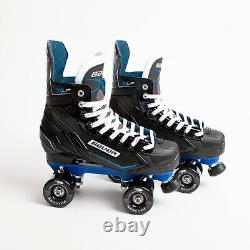Bauer X-LP Quad Roller Skates Blue Sure-Grip Rock Plate Quantum Wheels