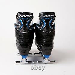 Bauer X-LP Quad Roller Skates Blue Sure-Grip Rock Plate Ventro Wheels