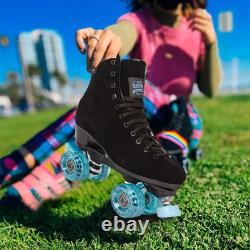 Boardwalk Black Outdoor Roller Skate Blue Motion (Mens 7 Womens 8)
