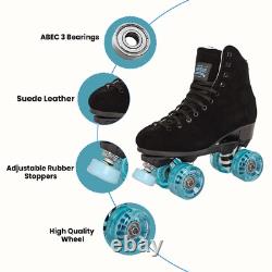 Boardwalk Black Outdoor Roller Skate Blue Motion (Mens 7 Womens 8)