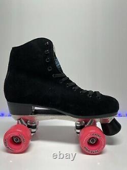 Boardwalk Black Outdoor Roller Skates. Sure-Grip Aerobic Motion. Super X 7R