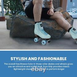 Boardwalk Unisex Outdoor Roller Skates Material of Leather, Rubber, Suede & A