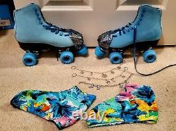 Brand New, Suregrip Seabreeze Blue Boardwalk Rollerskates (men's Size 8)