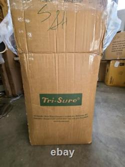 Case of 500 Tri-Sure Uni-Grip Pro-Blue lids with crimp on spout closures. NEW