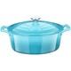 Cast Iron Enameled Dutch Oven With Sure-grip Handles Searing Baking & Roasting New