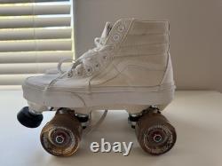 Custom Vans Sk8-Hi Roller Skates Sure-Grip Motion Wheels Women's 8 Men's 6.5