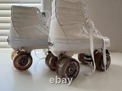 Custom Vans Sk8-Hi Roller Skates Sure-Grip Motion Wheels Women's 8 Men's 6.5