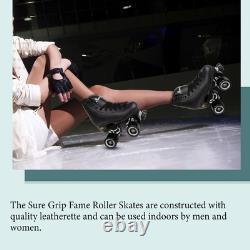 Fame Indoor Rollerskates (Mens 12 / Womens 13, Black)