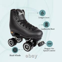 Fame Indoor Rollerskates (Mens 12 / Womens 13, Black)