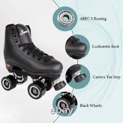 Fame Indoor Rollerskates (Mens 12 / Womens 13, Black)
