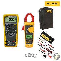 Fluke 179 True RMS Multimeter KITW, 325 Clamp Meter, TLK-225 Suregrip and Case