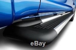 For Chevy Silverado 3500 HD 07-19 Running Boards 6 Sure-Grip Cab Length Black