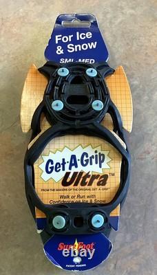 Get a Grip Ultra Sm-Med Ice Snow Traction Spikes Anti Slip Fishing Work Slush