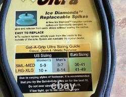 Get a Grip Ultra Sm-Med Ice Snow Traction Spikes Anti Slip Fishing Work Slush