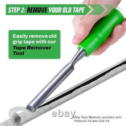 Golf Regripping Set Multiple Tape Strips, Bench Vise & Quality Solvent