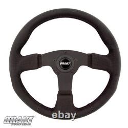 Grant 3 Spk 13.5 Sure Grip Steering Wheel 5 Bolt Golf Cart Universal #8511 -Blk