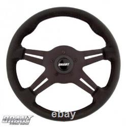 Grant 4 Spoke 13 Sure Grip Steering Wheel #8510 & Adapter Golf Cart Club Car DS