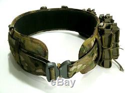 HSGI Multicam Sure Grip Padded Belt Medium + Riggers Belt & 3 Taco Mag Pouches