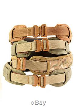 HSGI Slimgrip/Suregrip Padded Belt/1.5 In Cobra Belt Combo-Multicam-Coyote-OD-BK