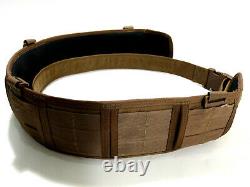 HSGI Sure-Grip Slotted Padded Belt with Inner Belt Large Coyote Navy SEAL DEVGRU