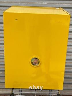 JUSTRITE 890420 Sure-Grip EX Flammable Liquid Storage Cabinet, 4 Gallon, Yellow