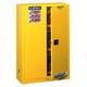 Justrite 894500 Sure-grip Ex Standard Safety Cabinet, 43w X 18d X 65h, Yellow