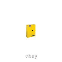 JUSTRITE 894500 Sure-Grip EX Standard Safety Cabinet, 43w x 18d x 65h, Yellow