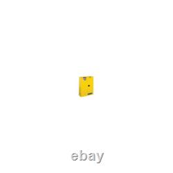 JUSTRITE 894500 Sure-Grip EX Standard Safety Cabinet, 43w x 18d x 65h, Yellow