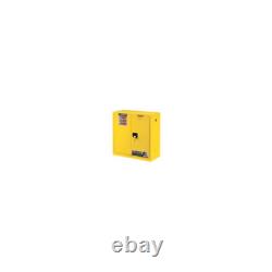 JUSTRITE 894500 Sure-Grip EX Standard Safety Cabinet, 43w x 18d x 65h, Yellow