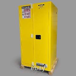 JUSTRITE Sure-Grip EX Flammable Liquid Safety Storage Cabinet 90 Gal 43wx34dx65h