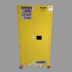 JUSTRITE Sure-Grip EX Flammable Liquid Safety Storage Cabinet 90 Gal 43wx34dx65h