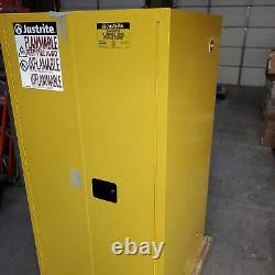 JUSTRITE Sure-Grip EX Flammable Liquid Safety Storage Cabinet 90 Gal 43wx34dx65h