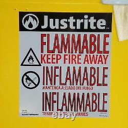 JUSTRITE Sure-Grip EX Flammable Liquid Safety Storage Cabinet 90 Gal 43wx34dx65h