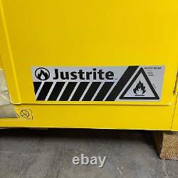 JUSTRITE Sure-Grip EX Flammable Liquid Safety Storage Cabinet 90 Gal 43wx34dx65h