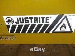 JUSTRITE Sure-Grip EX HORIZONTAL Drum Safety Cabinet 55 Gallon FLAMMABLE CABINET