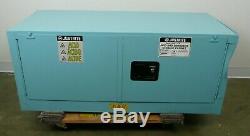 Justright SureGrip EX Piggyback Corrosive/Acid Steel Safety Cabinet 12 Gal. Blue