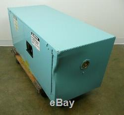 Justright SureGrip EX Piggyback Corrosive/Acid Steel Safety Cabinet 12 Gal. Blue