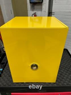 Justrite 890420 Sure-Grip EX Countertop Yellow Flammable Cabinet New Open Box